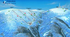 Pistenplan Praděd - Figura – Jeseniky