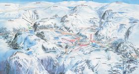 Pistenplan Furedalen Alpin / Kvamskogen