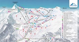 Pistenplan Kitzsteinhorn - Maiskogel - Kaprun