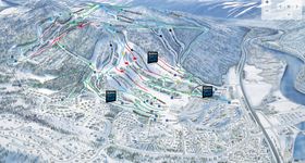 Pistenplan Kläppen Ski Resort