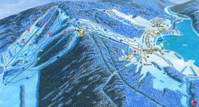 Pistenplan Skiareál Lipno