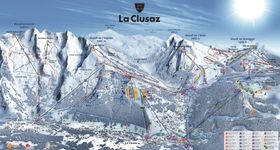 Pistenplan La Clusaz - Manigod
