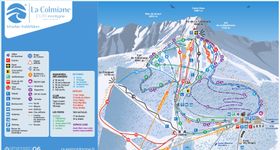 Pistenplan La Colmiane
