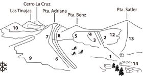Pistenplan Lagunillas