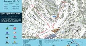 Pistenplan Lee Canyon Ski Resort