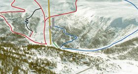 Pistenplan Lemonsjoen Jotunheimen