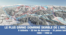 Pistenplan Les Bugnenets Savagnieres