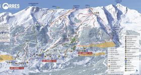 Pistenplan Les Orres