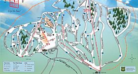 Pistenplan Lost Trail Powder Mountain