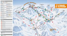 Pistenplan Stubaier Gletscher