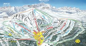 Pistenplan Sunshine Village