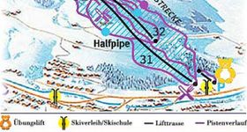 Pistenplan Hinterreit