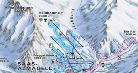 Pistenplan Saas-Almagell