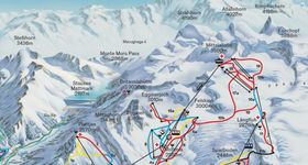 Pistenplan Saas-Fee