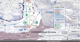Pistenplan Schmiedefeld am Rennsteig
