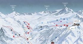 Pistenplan Schnalstaler Gletscher - Alpin Arena Schnals