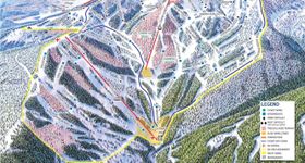 Pistenplan Schweitzer Mountain Resort