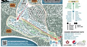 Pistenplan Shames Mountain