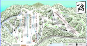 Pistenplan Sir Sam's Ski Area