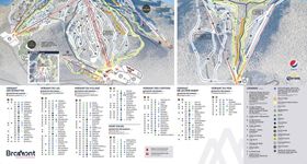 Pistenplan Ski Bromont