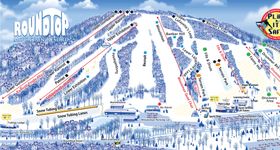 Pistenplan Roundtop Mountain Resort