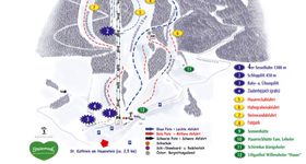 Pistenplan Skiregion Joglland