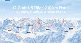 Pistenplan Snow Space Salzburg (Flachau - Wagrain - St. Johann)