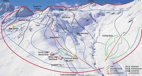 Pistenplan Temple Basin Ski Field