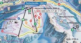 Pistenplan Tschentenalp Adelboden