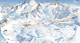 Pistenplan Ponte di Legno - Tonale - Temù - Presena Gletscher