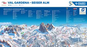 Pistenplan Val Gardena – Gröden