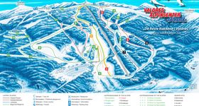 Pistenplan Valdres Alpinsenter