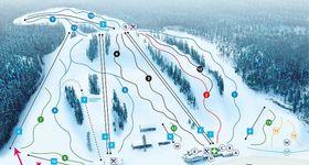 Pistenplan Vihti Ski Center