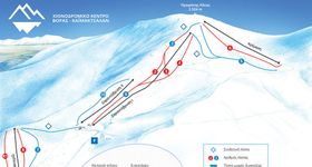 Pistenplan Voras Kaimaktsalan