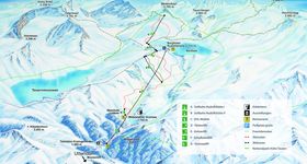 Pistenplan Weißsee Gletscherwelt