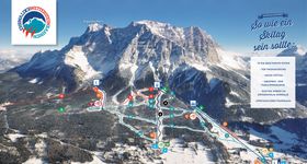 Pistenplan Ehrwalder Wettersteinbahnen