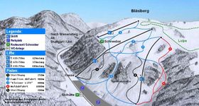 Pistenplan Wiesensteig Bläsiberg