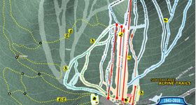 Pistenplan Willamette Pass