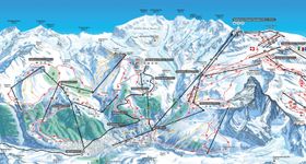 Pistenplan Zermatt