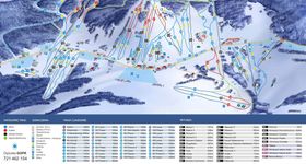 Pistenplan Zieleniec Ski Arena