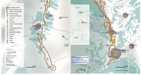 Loipenplan Evolene - Les Haudères