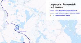 Loipenplan Frauenstein und Nassau