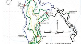 Loipenplan Lake Mountain Alpine Resort