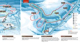 Loipenplan Lindvallen - Högfjället (Sälen)