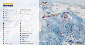 Loipenplan Sella Nevea - Prevala Höhenloipe