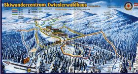 Loipenplan Skiwanderzentrum Zwieslerwaldhaus