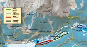 Loipenplan Vallée d'Aulps Montriond