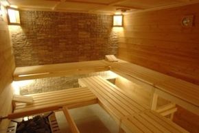 Sauna in the spa area