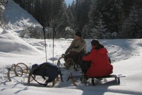 Ein schöner Rodeltag in den Lienzer Dolomiten