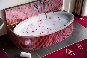 Badewanne mitten im Zimmer